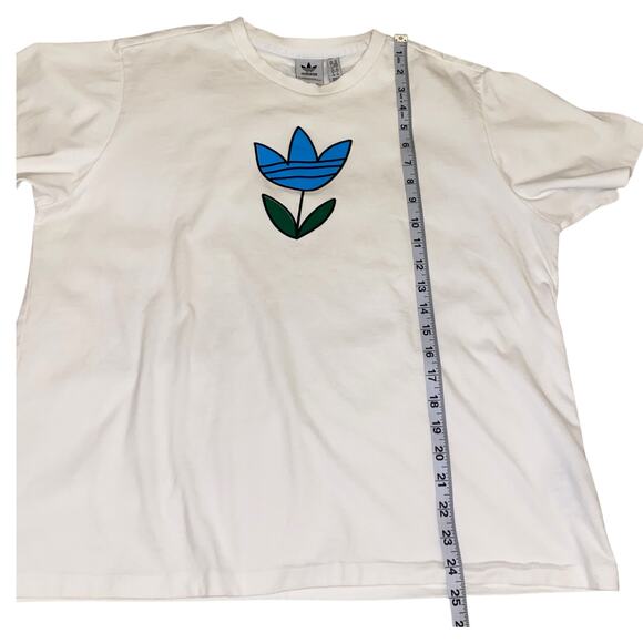 Women's Adidas Always Original Flower T-Shirt Size X-Large 100% Cotton - Picture 8 of 10